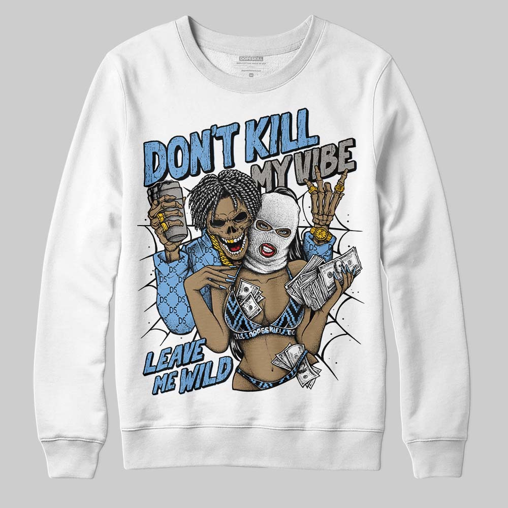 Jordan 12 Retro 'Melo' DopeSkill Sweatshirt Don't Kill My Vibe Graphic Streetwear - White