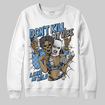 Jordan 12 Retro 'Melo' DopeSkill Sweatshirt Don't Kill My Vibe Graphic Streetwear - White