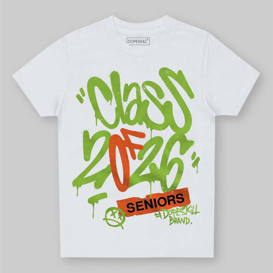 Neon Green Sneakers DopeSkill Toddler Kids T-shirt Class of 2026 Graphic Streetwear - White
