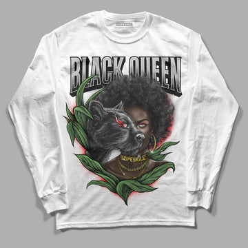 Grey Sneakers DopeSkill Long Sleeve T-Shirt New Black Queen Graphic Streetwear - White 