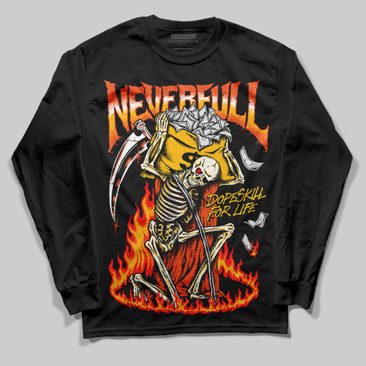 MSCHF Super Normal 2 Orange Milk DopeSkill Long Sleeve T-Shirt NeverFull Graphic Streetwear - Black