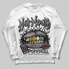 Jordan 9 Cool Grey DopeSkill Long Sleeve T-Shirt Hot Mouth Graphic Streetwear - White