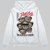 Jordan 4 “Flight Club” DopeSkill Hoodie Sweatshirt The Mouth With No Droughts Graphic Streetwear - White