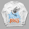 Dunk Low Futura University Blue DopeSkill Long Sleeve T-Shirt Juneteenth 1865 Graphic Streetwear - White