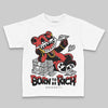 Jordan 6 “Reverse Infrared” DopeSkill Toddler Kids T-shirt Born To Be Rich Graphic Streetwear - White