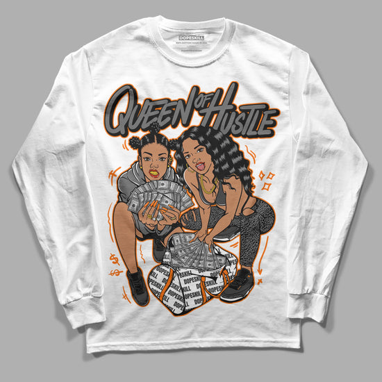 Jordan 3 Retro 'Fear Pack' DopeSkill Long Sleeve T-Shirt Queen Of Hustle Graphic Streetwear - White