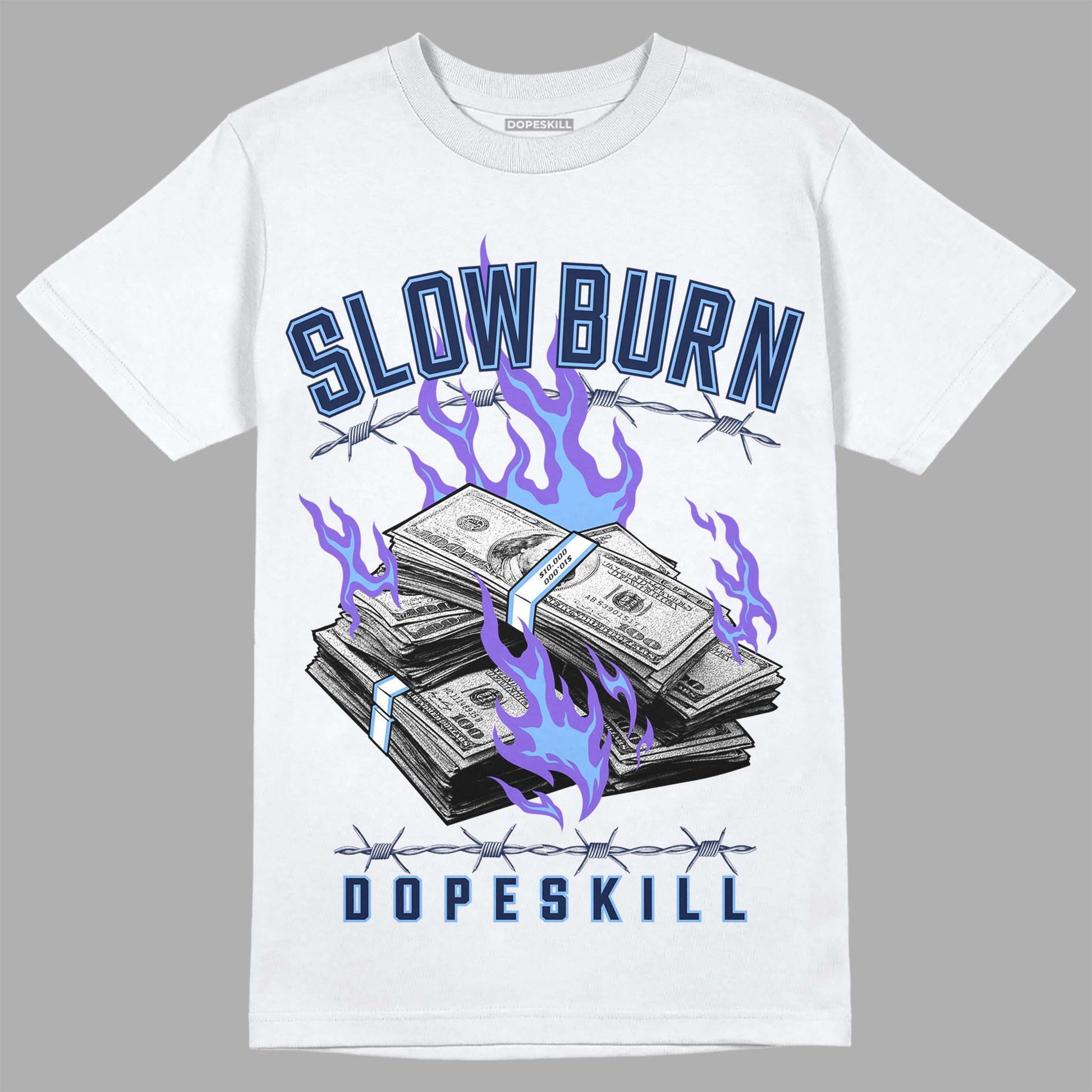 Jordan 5 SE “Georgetown” DopeSkill T-Shirt Slow Burn Graphic Streetwear