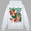 Jordan 5 “Lucky Green” DopeSkill Hoodie Sweatshirt Looking For Love Graphic Streetwear - White