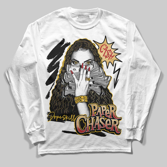 Jordan 12 Retro 'Taxi' 2025 DopeSkill Long Sleeve T-Shirt NPC Graphic Streetwear - White