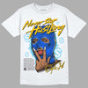 Royal Blue Sneakers DopeSkill T-Shirt Never Stop Hustling Graphic Streetwear - White 