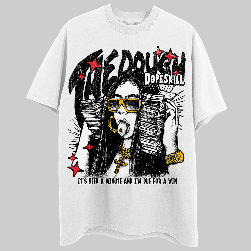 Black and White Sneakers DopeSkill T-Shirt The Dough Graphic Streetwear - White