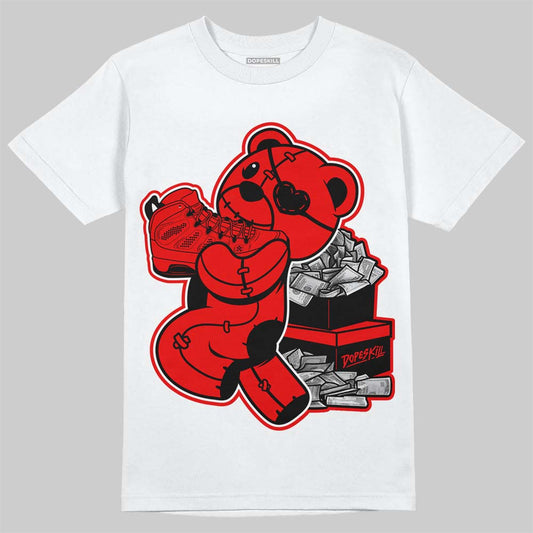 AJ 9 Chile Red DopeSkill T-Shirt Bear Steals Sneaker Graphic