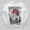 Jordan 10 Retro Shadow (2025) DopeSkill Long Sleeve T-Shirt Stay It Busy Graphic Streetwear - White
