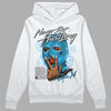 Jordan 2 Low "University Blue" DopeSkill Hoodie Sweatshirt Never Stop Hustling Graphic Streetwear - White 