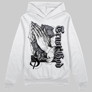 Jordan 14 Retro 'Stealth' DopeSkill Hoodie Sweatshirt Trust God Graphic Streetwear - White