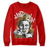 Red Snearkers DopeSkill Red Sweatshirt Hold My Own Graphic Streetwear 