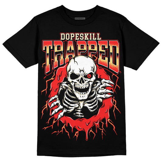 Jordan 5 "Dunk On Mars" DopeSkill T-Shirt Trapped Halloween Graphic Streetwear - black