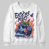University Blue Sneakers DopeSkill Sweatshirt Ease My Mind Graphic Streetwear - White