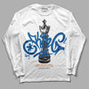 Jordan 3 Retro Wizards DopeSkill Long Sleeve T-Shirt King Chess Graphic Streetwear - White