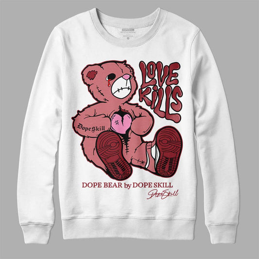 Valentine's Day Collection DopeSkill Sweatshirt Love Kills Graphic Streetwear  - White 