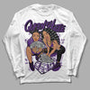 Jordan 12 “Field Purple” DopeSkill Long Sleeve T-Shirt Queen Of Hustle Graphic Streetwear - White