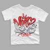 Jordan 4 Retro Red Cement DopeSkill Toddler Kids T-shirt World Love Graphic Streetwear - White