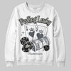 Jordan 11 Cool Grey DopeSkill Sweatshirt Feeling Lucky Graphic Streetwear - White