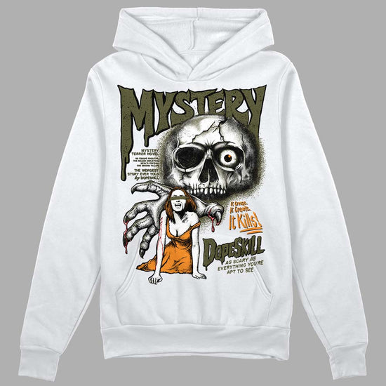 Jordan 5 "Olive" DopeSkill Hoodie Sweatshirt Mystery Ghostly Grasp Graphic Streetwear - White 