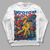 Jordan 4 Retro GS 'Messy Room' DopeSkill Long Sleeve T-Shirt Resist Graphic Streetwear - White