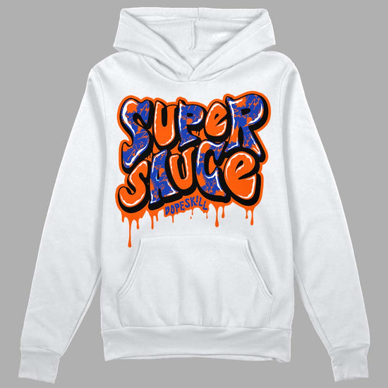 Dunk Low Futura Orange Blaze DopeSkill Hoodie Sweatshirt Super Sauce Graphic Streetwear - White