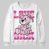 Dunk Low GS 'Triple Pink' DopeSkill Sweatshirt Love Sick Graphic Streetwear - White 