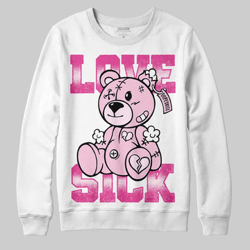 Dunk Low GS 'Triple Pink' DopeSkill Sweatshirt Love Sick Graphic Streetwear - White 