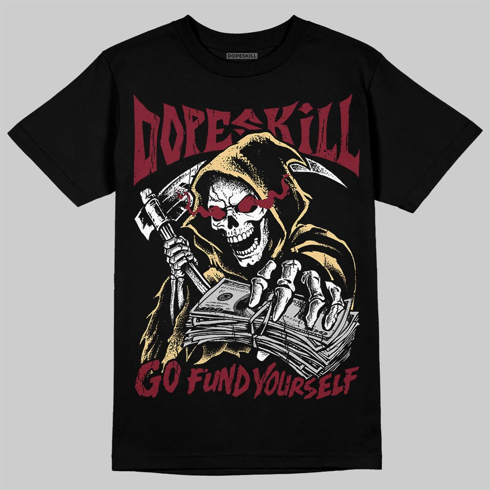 Jordan 3 PRM "Bin 23" DopeSkill T-Shirt Go Fund Yourself Graphic Streetwear - Black