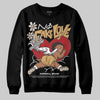 Jordan 5 “Earth/Metallic Gold” DopeSkill Sweatshirt No Fake Love Graphic Streetwear - Black