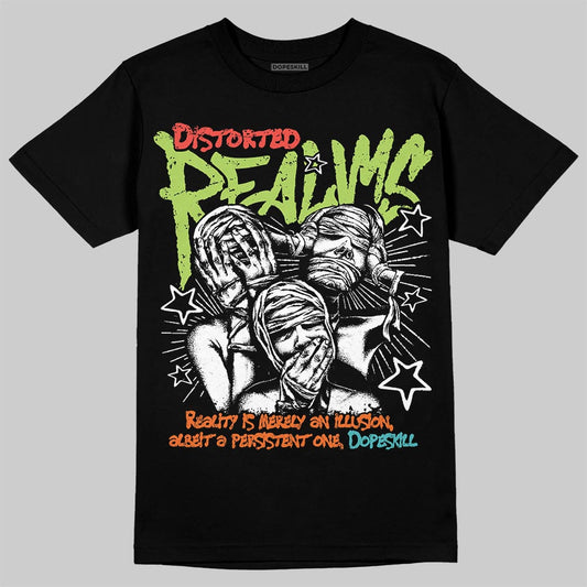 Max 95 Big Bubble Multi-Color DopeSkill T-Shirt Distorted Realms Graphic Streetwear - Black