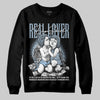 Jordan 40 “Blue Suede” DopeSkill Sweatshirt Real Lover Graphic Streetwear - Black