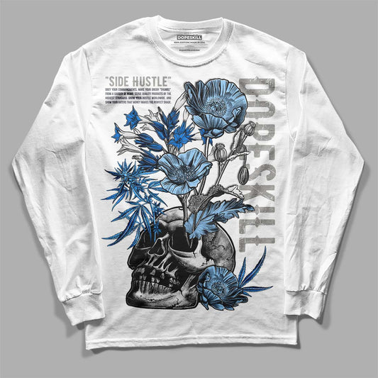Jordan 11 Retro Cool Grey DopeSkill Long Sleeve T-Shirt Side Hustle Graphic Streetwear - White