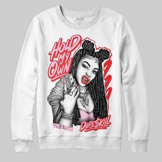 Awake NY x Air Jordan 5 Arctic Pink DopeSkill Sweatshirt New H.M.O Graphic Streetwear - White
