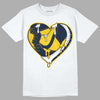 Dunk Low Vintage “Michigan” DopeSkill T-Shirt Heart Jordan 1 Graphic Streetwear - WHite