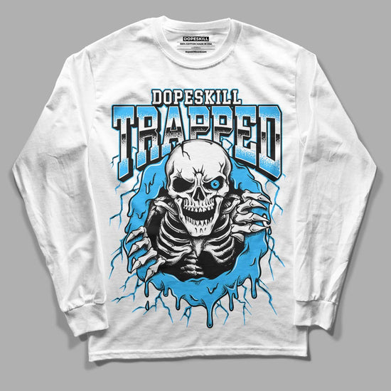 Jordan 2 Low "University Blue" DopeSkill Long Sleeve T-Shirt Trapped Halloween Graphic Streetwear - White