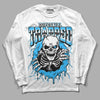 Jordan 2 Low "University Blue" DopeSkill Long Sleeve T-Shirt Trapped Halloween Graphic Streetwear - White