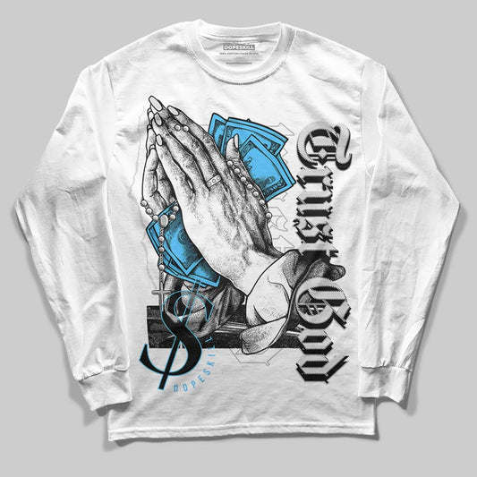 Dunk Low ‘Pure Platinum’ DopeSkill Long Sleeve T-Shirt Trust God Graphic Streetwear - White 