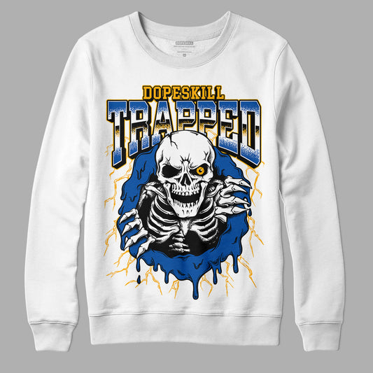 Dunk Blue Jay and University Gold DopeSkill Sweatshirt Trapped Halloween Graphic