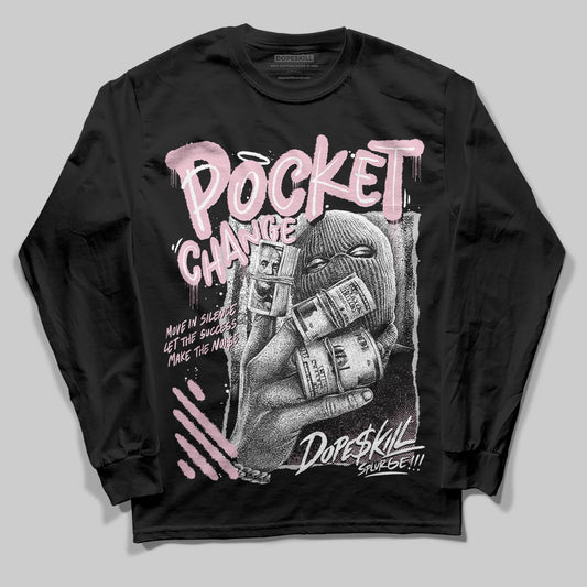 Jordan 5 OG “35th Anniversary” DopeSkill Long Sleeve T-Shirt Pocket Change Graphic Streetwear - Black