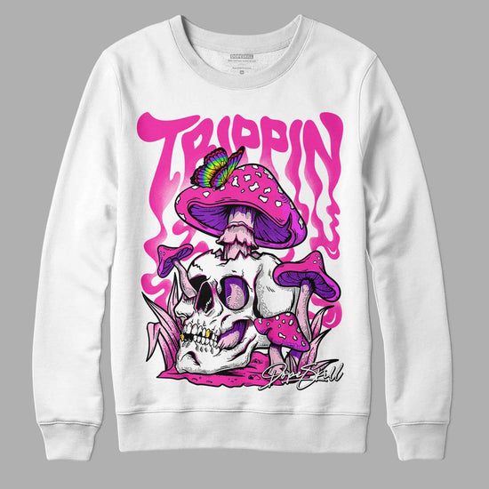 Pink Sneakers DopeSkill Sweatshirt Trippin Graphic Streetwear - White