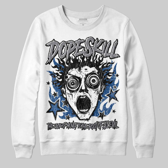 Jordan 9 Retro 'Flint Grey' 2026 DopeSkill Sweatshirt Root of Evil Graphic Streetwear - White