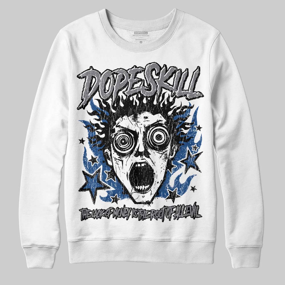 Jordan 9 Retro 'Flint Grey' 2026 DopeSkill Sweatshirt Root of Evil Graphic Streetwear - White
