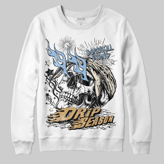 Nike Air Diamond Turf Must Be the Money DopeSkill Sweatshirt Drip Season Graphic Streetwear - White