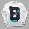 Jordan 6 "Aqua" DopeSkill Long Sleeve T-Shirt No.6 Graphic Streetwear - White 