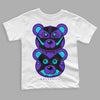 Jordan 6 "Aqua" DopeSkill Toddler Kids T-shirt Leather Bear Graphic Streetwear - White 